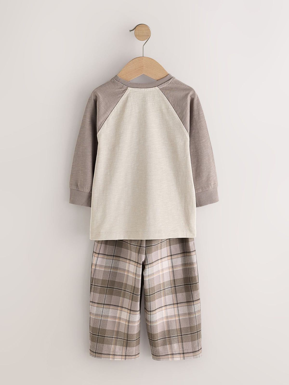 Brown/Cream Wide Leg Woven Bottom Pyjamas Set 2 Pack (9mths-12yrs) - image 8