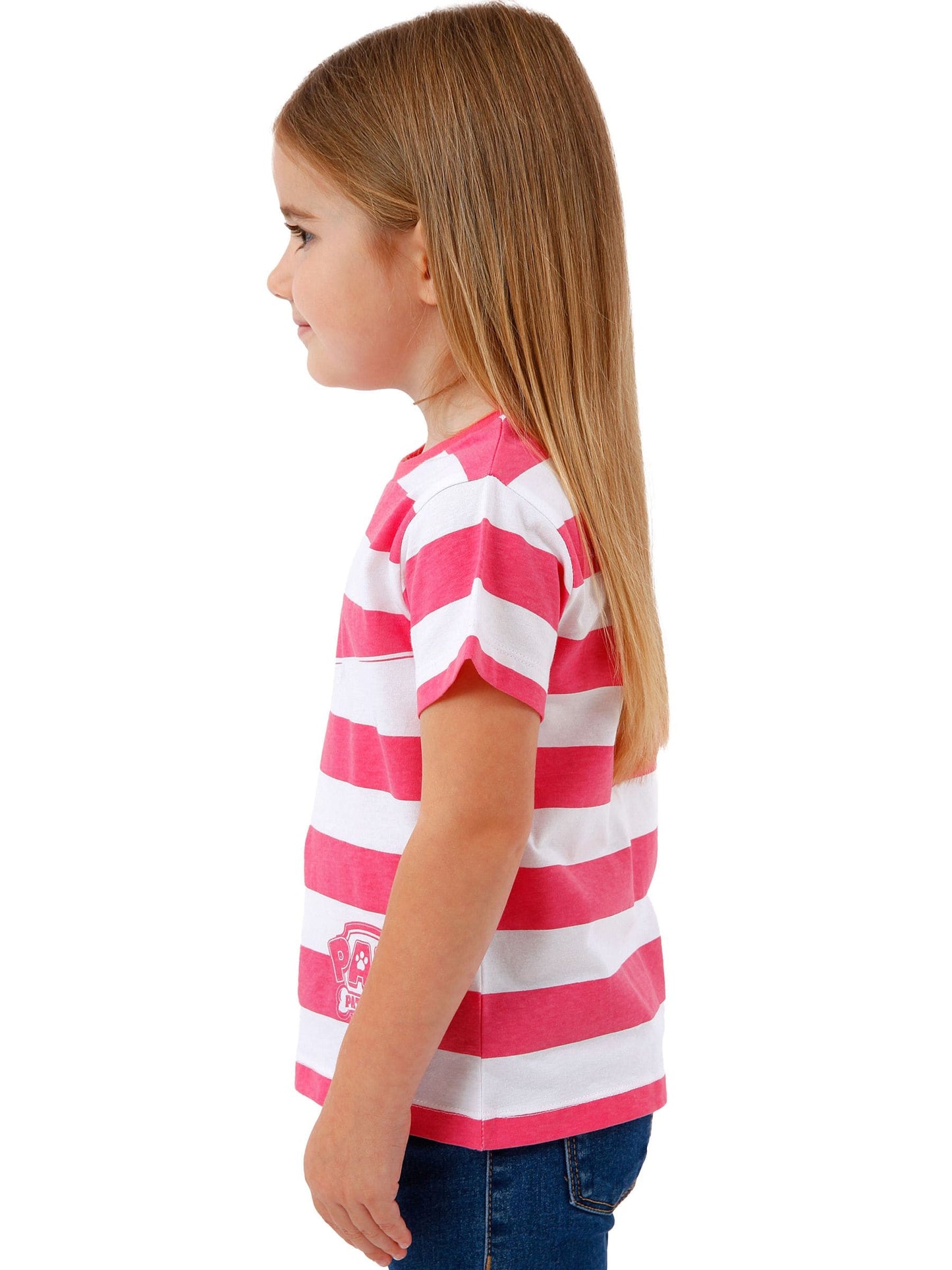 Character Pink Paw Patrol Striped Skye T-Shirt image 4