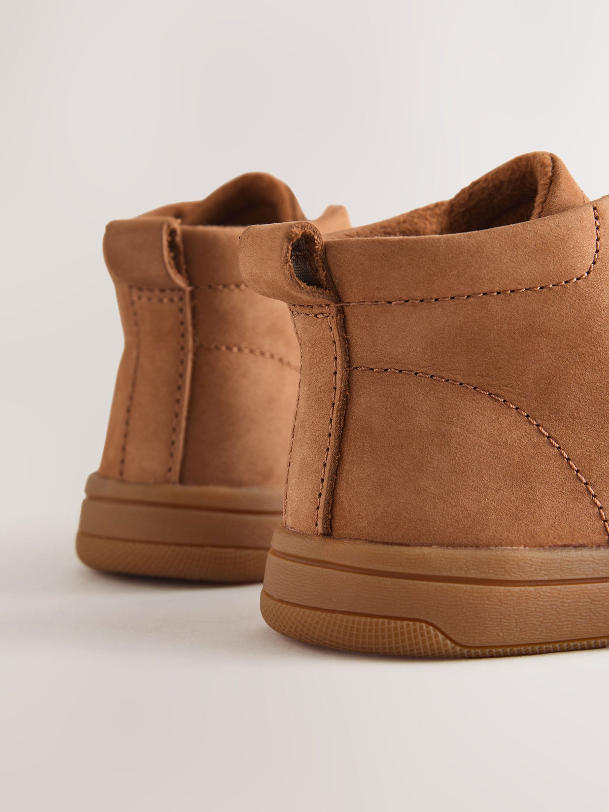 Dsiney Kidz - Tan Brown Barefoot Lace Up Leather Boots image 3