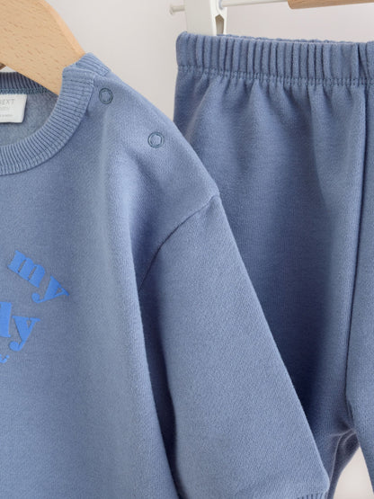 Dsiney Kidz - 'I Love My Daddy' Blue Sweatshirt and Joggers Baby Set (0mths-2yrs) image 7