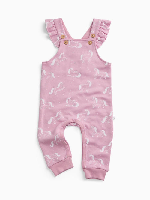MORI Pink Magic Unicorn Supersoft Dungarees image 1