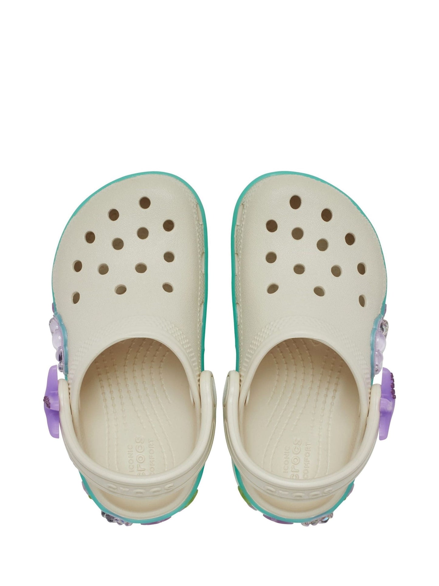 Crocs Cream Classic Sea Sparkle Clogs image 5