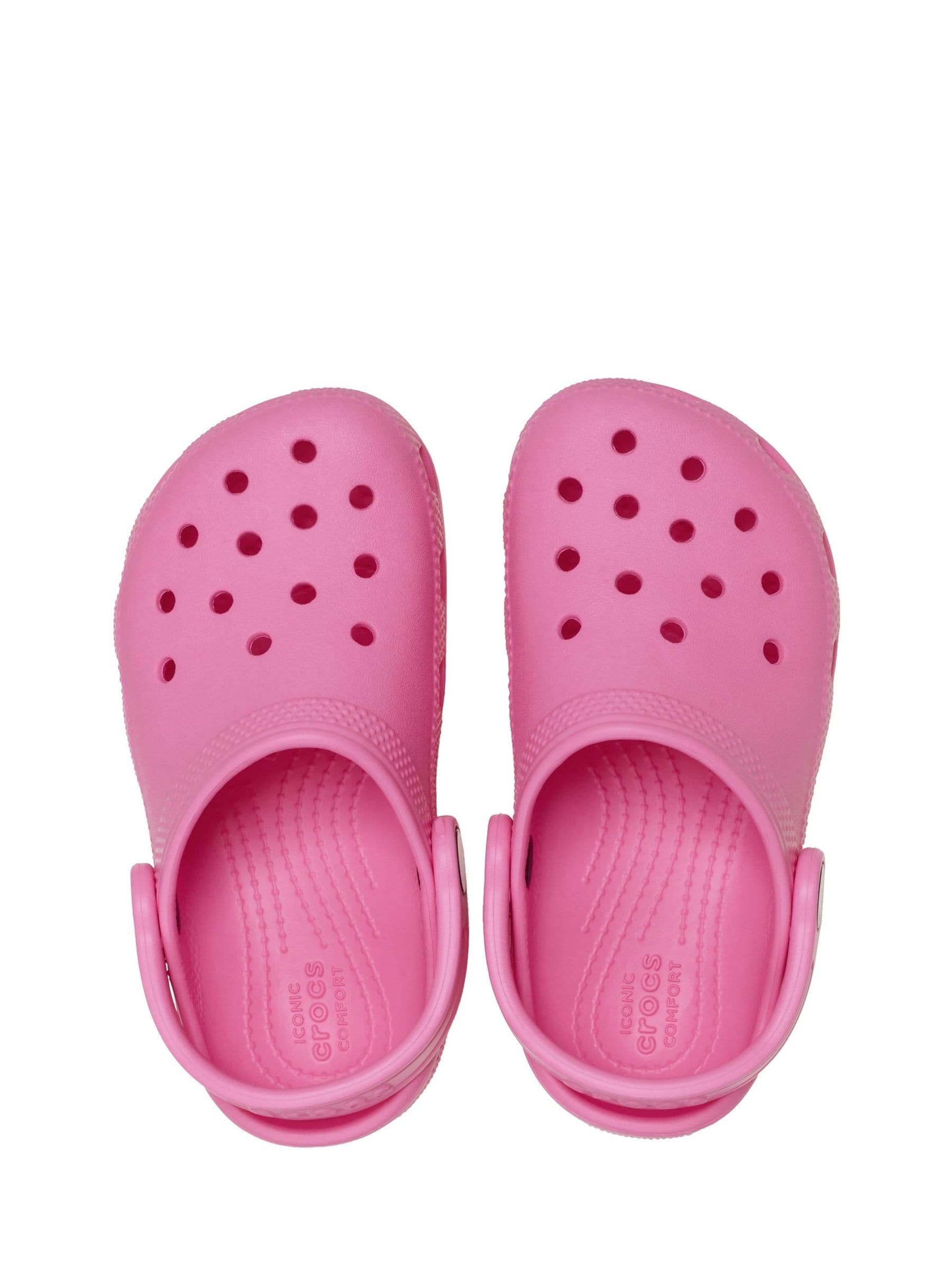 Crocs Pink Toddler Classic Clogs image 5