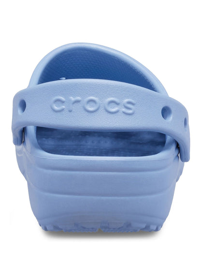 Crocs Blue Classic Floral Cut Out Clogs image 3