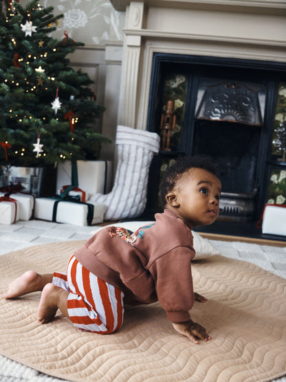 Brown Sweatshirt and Wide Leg Leggings Christmas Baby Set (0mths-2yrs) - image 3