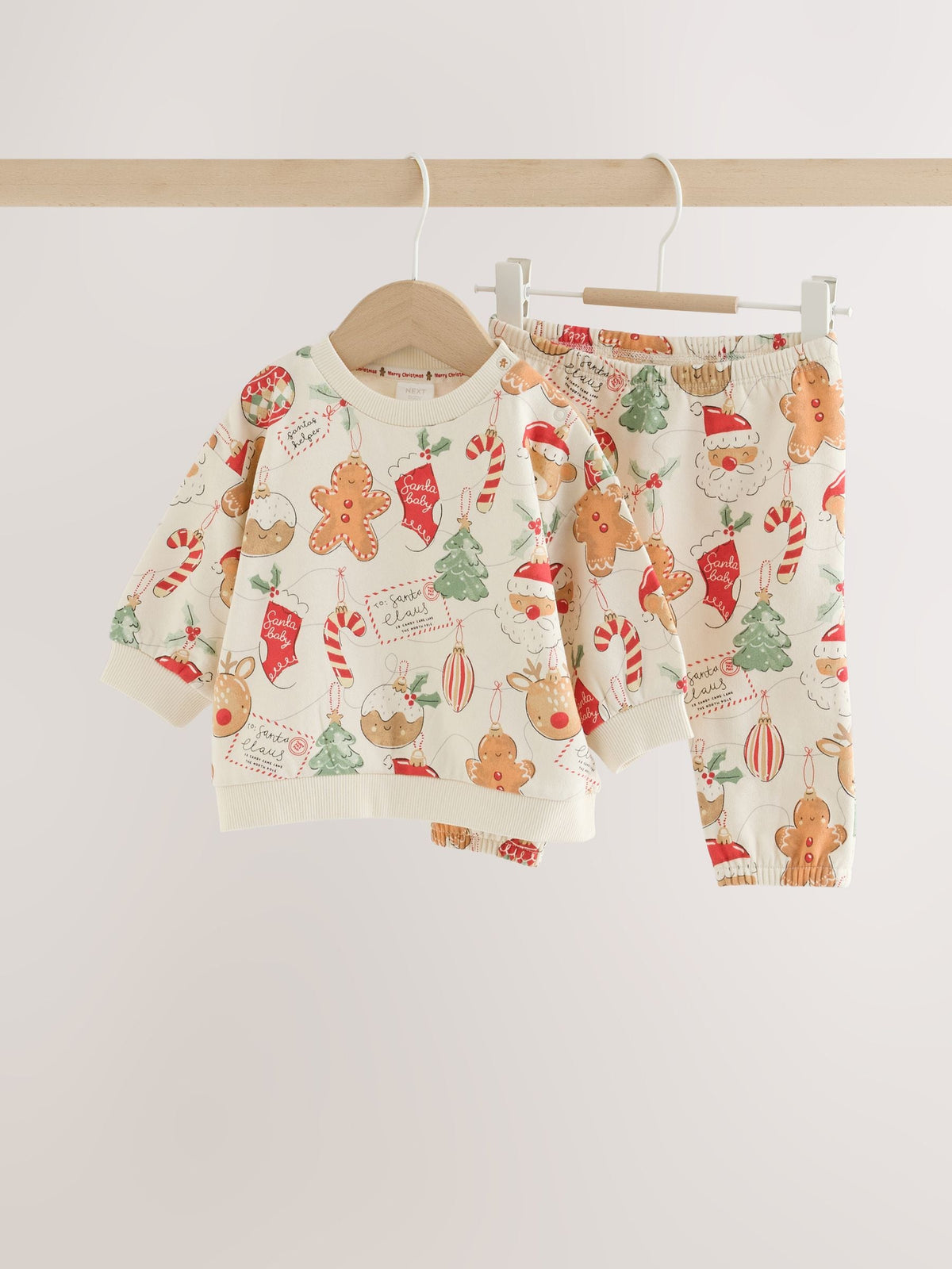 Neutral Christmas Sweat and Joggers Baby Set (0mths-2yrs) - image 1