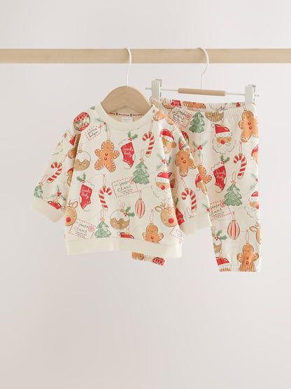 Neutral Christmas Sweat and Joggers Baby Set (0mths-2yrs) - image 1