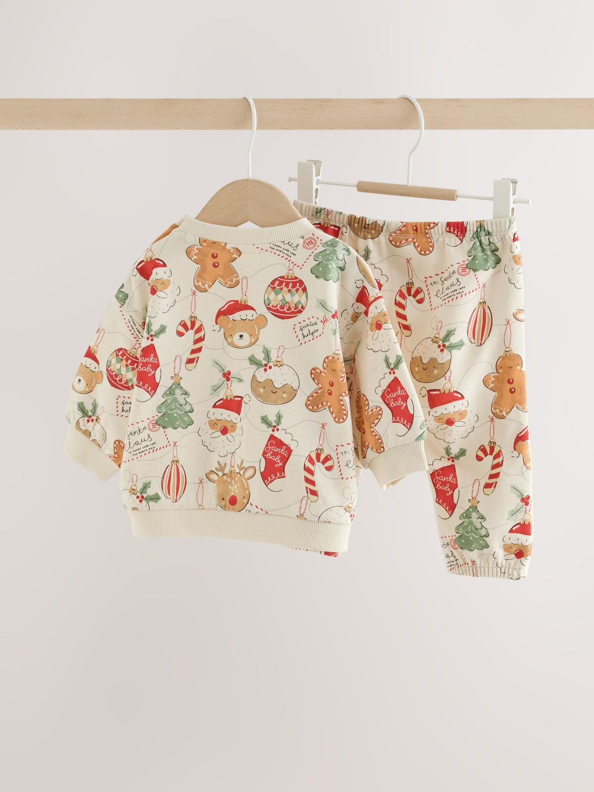 Neutral Christmas Sweat and Joggers Baby Set (0mths-2yrs) - image 4