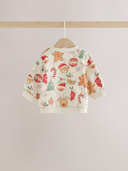 Neutral Christmas Sweat and Joggers Baby Set (0mths-2yrs) - image 5