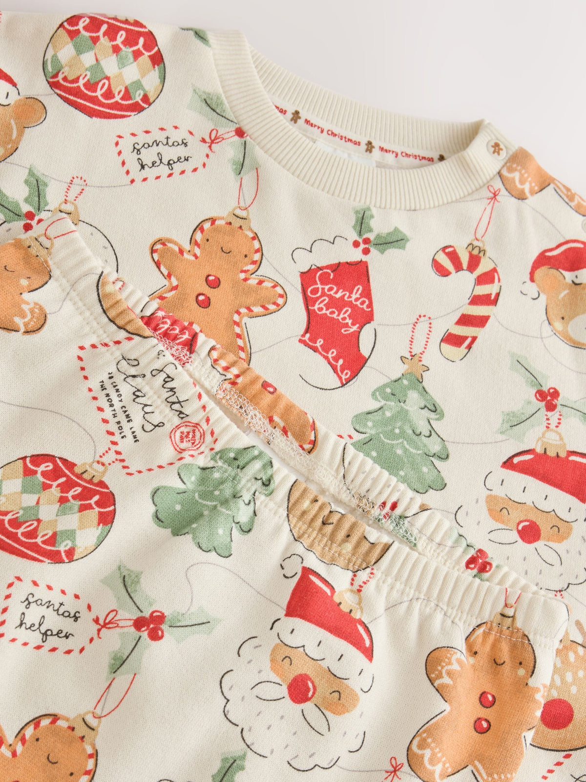 Neutral Christmas Sweat and Joggers Baby Set (0mths-2yrs) - image 7