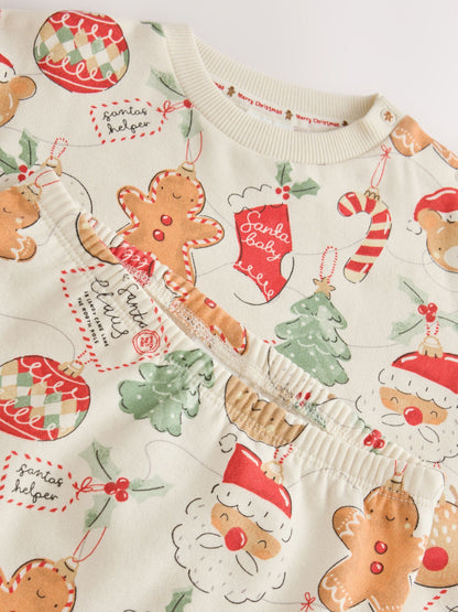 Neutral Christmas Sweat and Joggers Baby Set (0mths-2yrs) - image 7