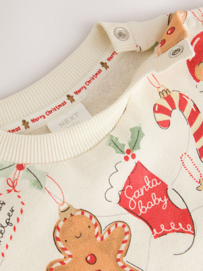 Neutral Christmas Sweat and Joggers Baby Set (0mths-2yrs) - image 8