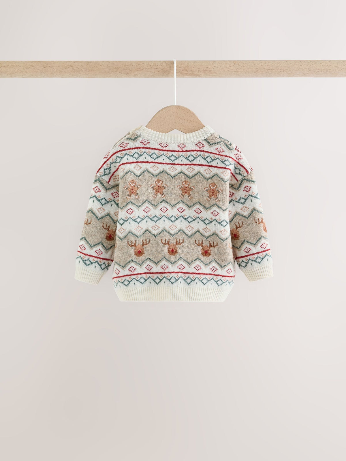 Dsiney Kidz - Neutral Fairisle Christmas Knitted Jumper and Leggings Set (0mths-2yrs) image 5