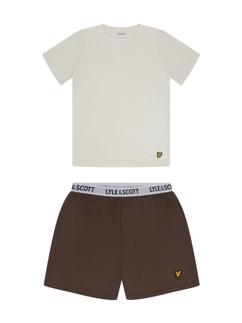 Lyle & Scott Brown Prince Sleepwear Short Set - image 1