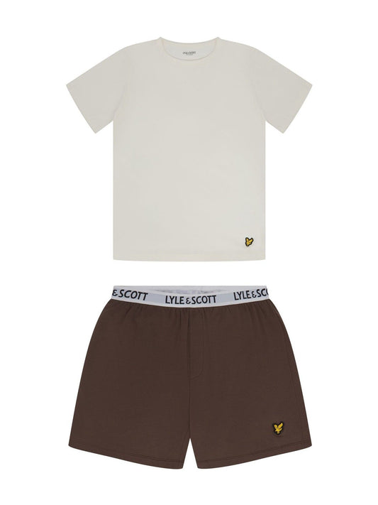 Lyle & Scott Brown Prince Sleepwear Short Set - image 1