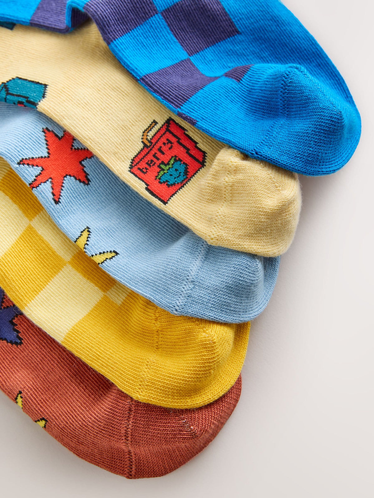 Multi Stars Graphic Socks 5 Pack - image 3