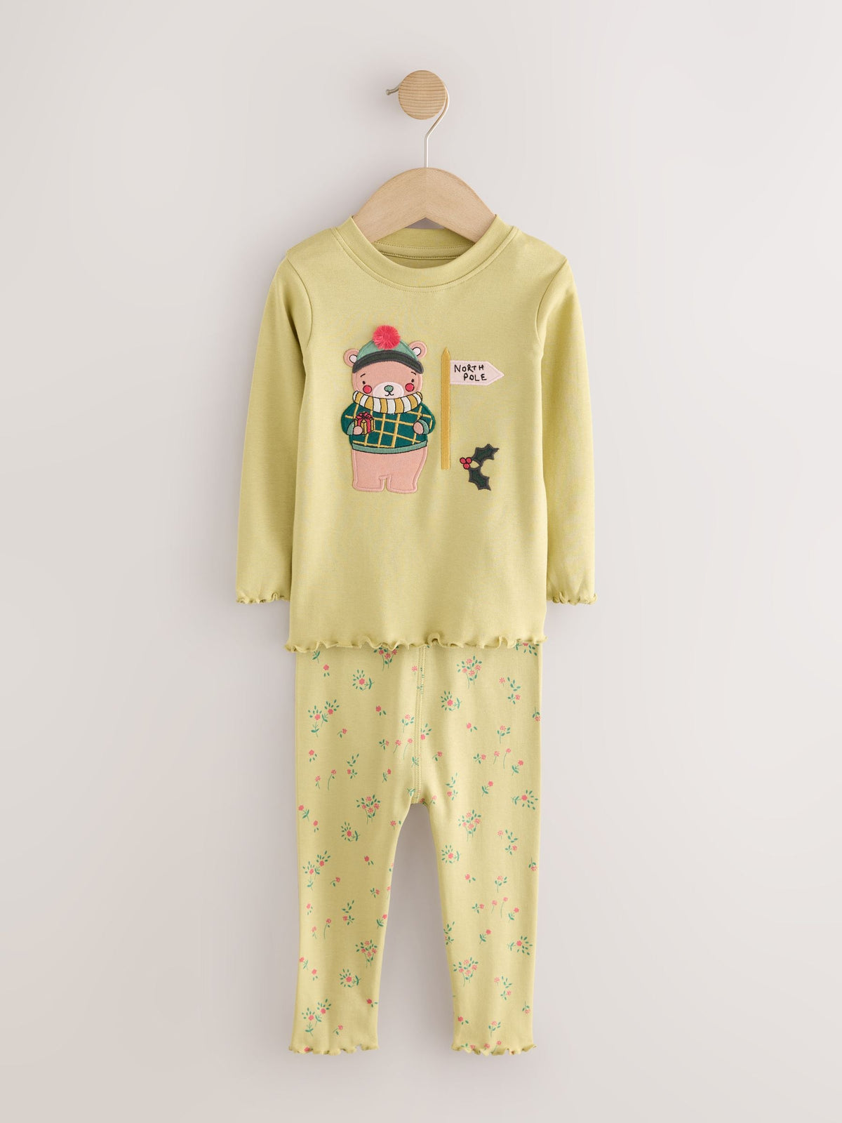 Dsiney Kidz - Pink/Green Snuggle Pyjamas 3 Pack (9mths-12yrs) image 2