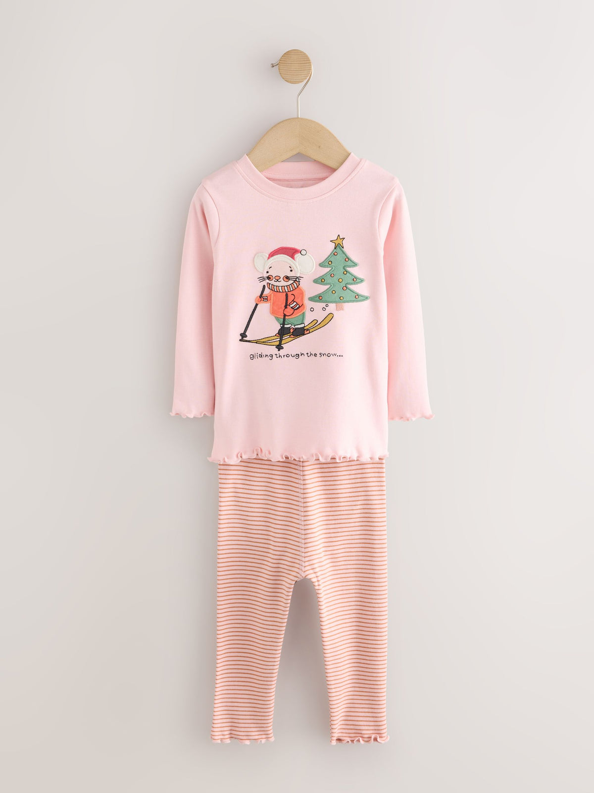 Dsiney Kidz - Pink/Green Snuggle Pyjamas 3 Pack (9mths-12yrs) image 3