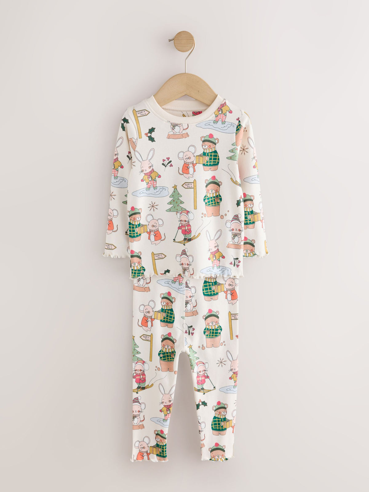 Dsiney Kidz - Pink/Green Snuggle Pyjamas 3 Pack (9mths-12yrs) image 4