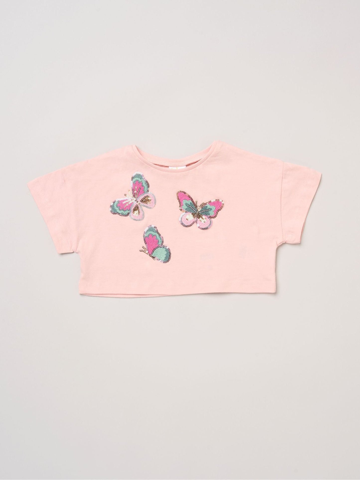 Miss Baby Pink Bow Applique Short Sleeve T-Shirt And Tutu Skirt Outfit Set image 3