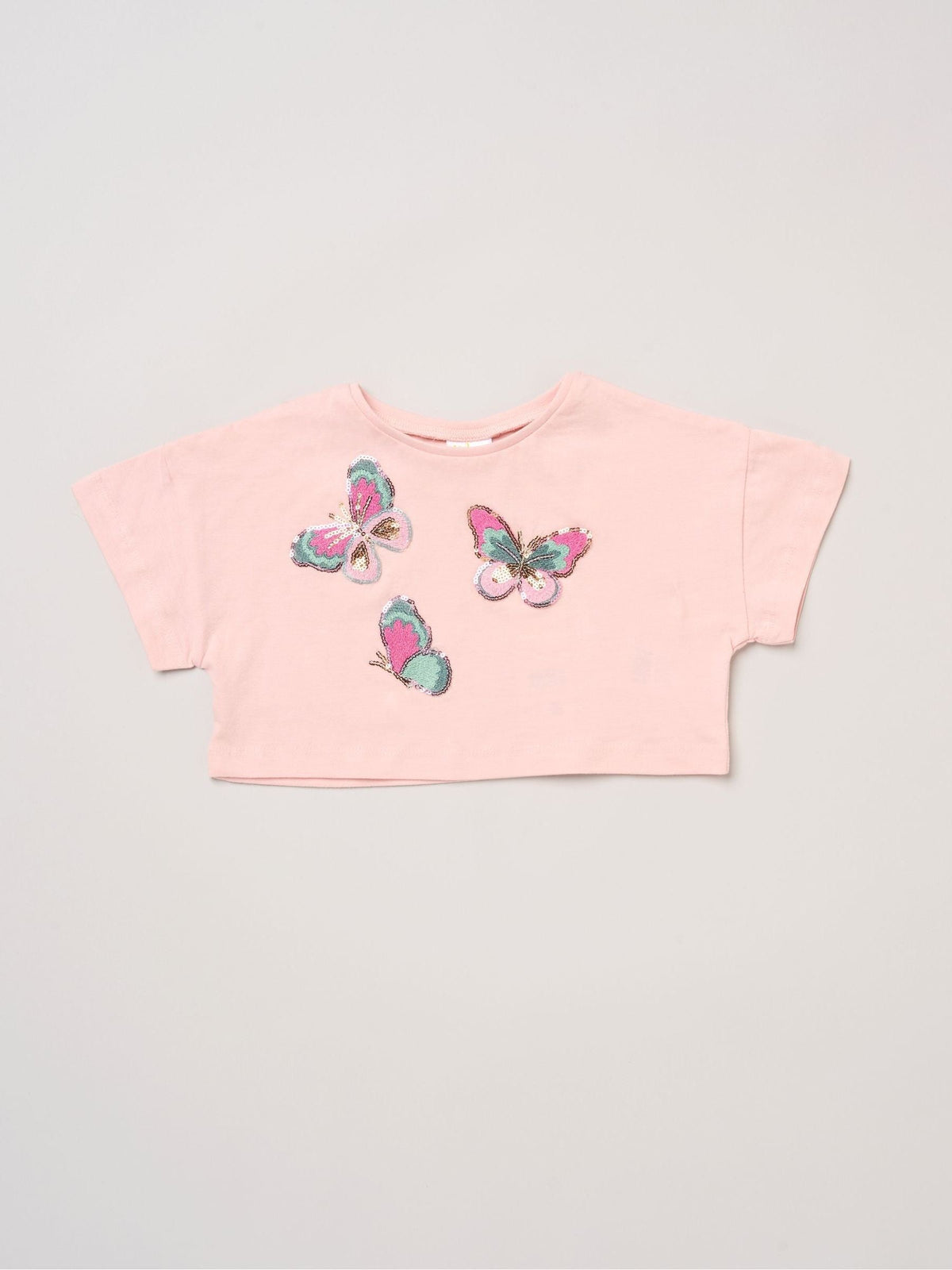 Dsiney Kidz - Miss Baby Pink Bow Applique Short Sleeve T-Shirt And Tutu Skirt Outfit Set image 3