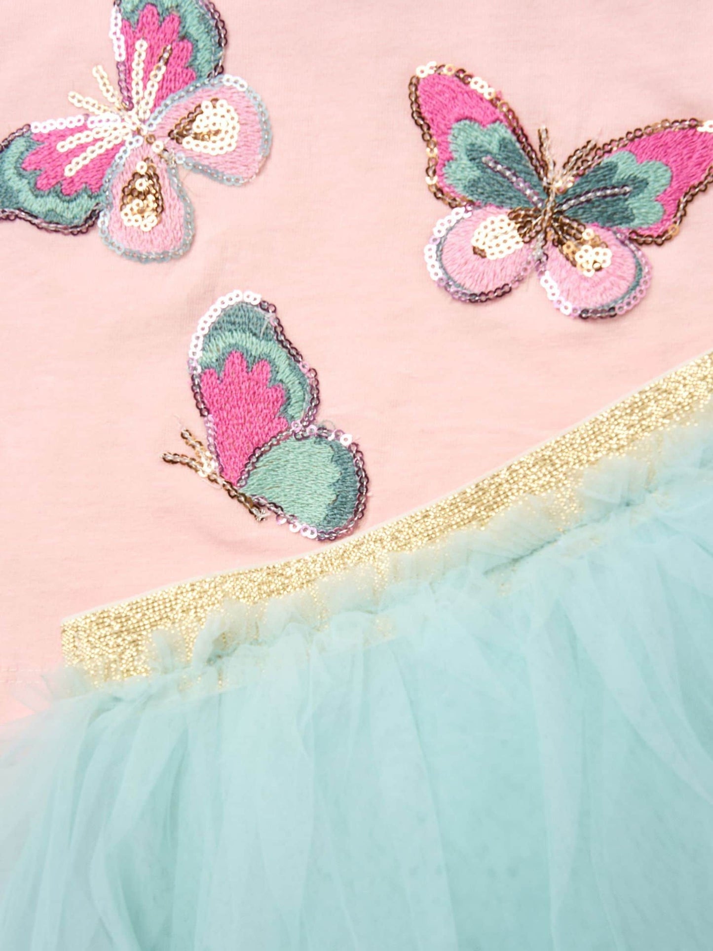 Miss Baby Pink Bow Applique Short Sleeve T-Shirt And Tutu Skirt Outfit Set image 4