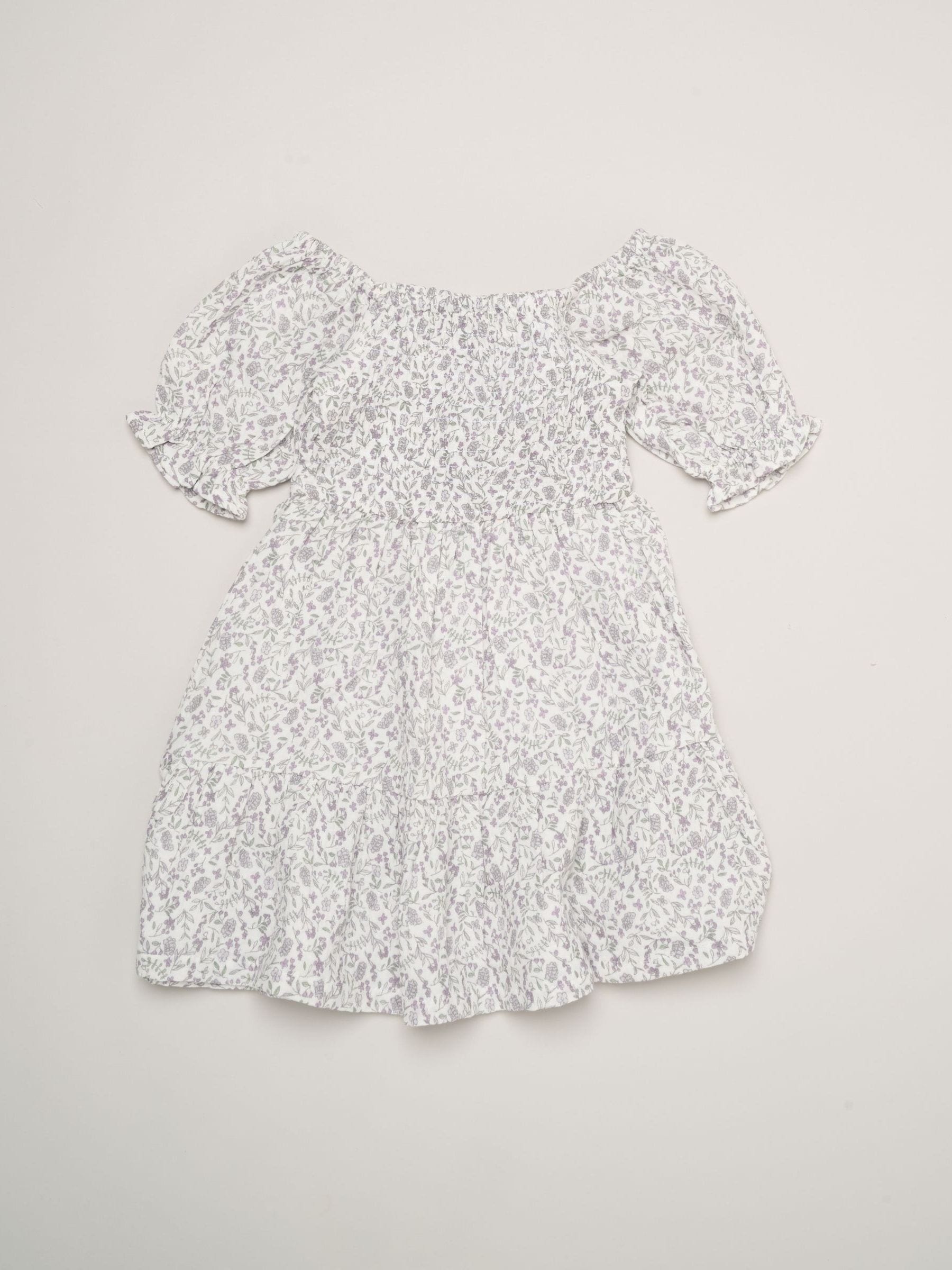 Miss Blue Floral Print And Chambray Dresses 2 Pack image 4