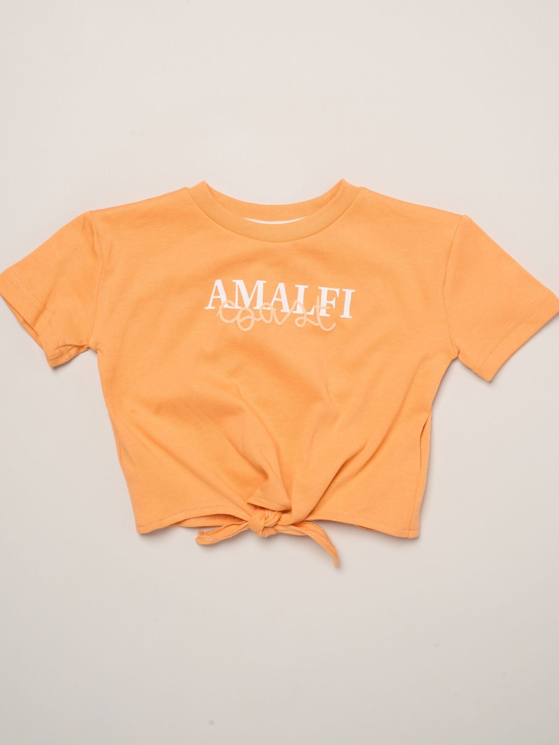 Miss Orange Amalfi Coast Printed T-Shirt And Linen Shorts image 3