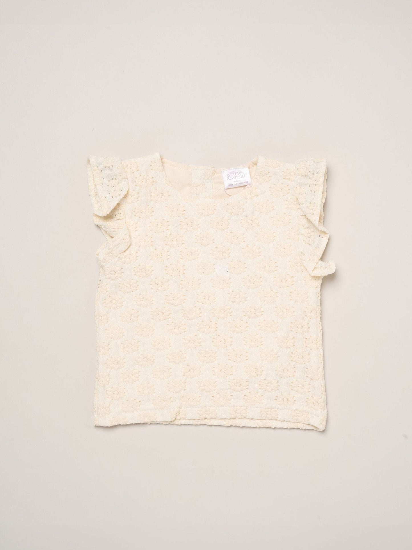 Miss White Textured Top Shorts And Scrunchie Outfit Set image 3