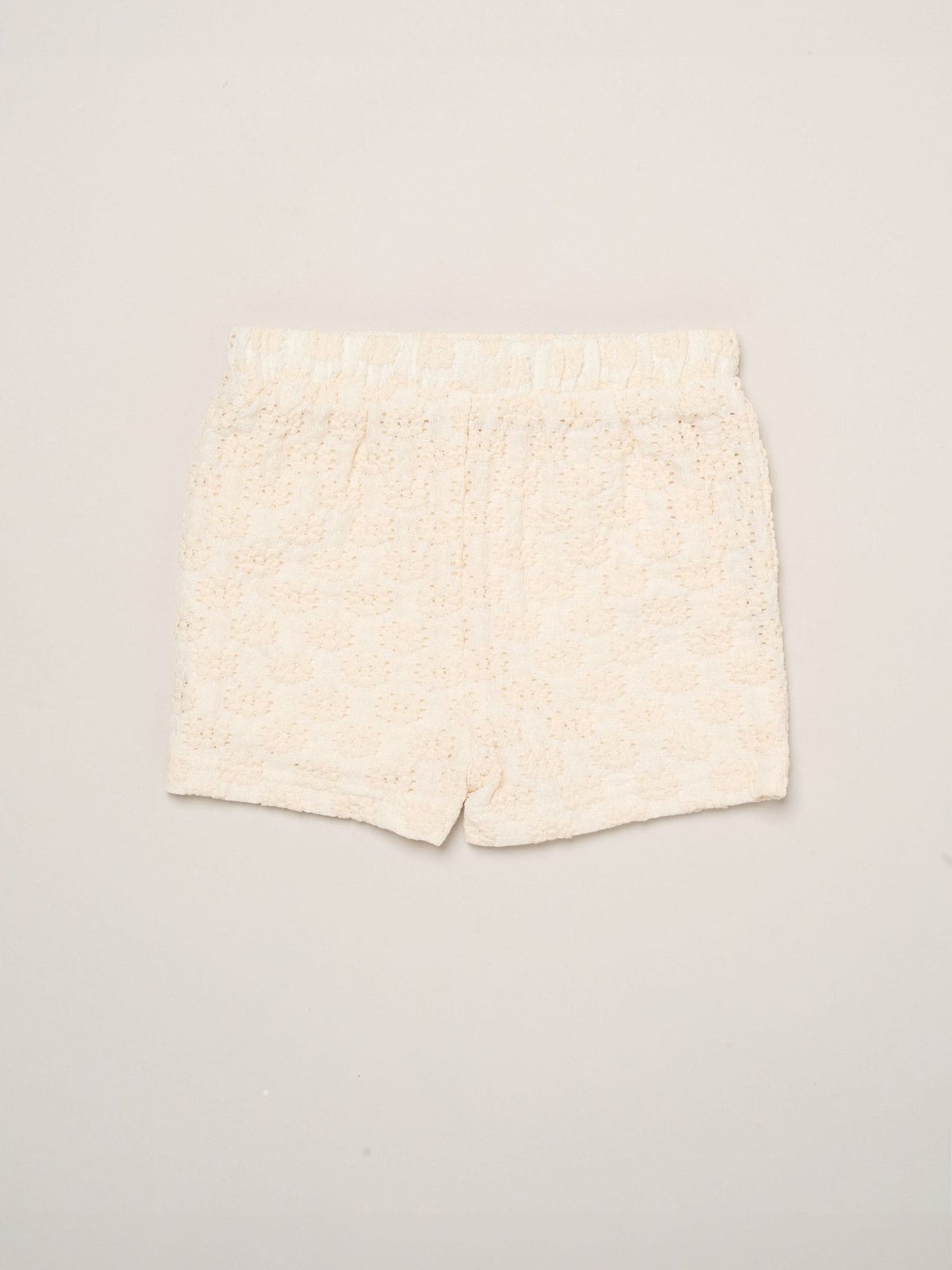 Miss White Textured Top Shorts And Scrunchie Outfit Set image 5