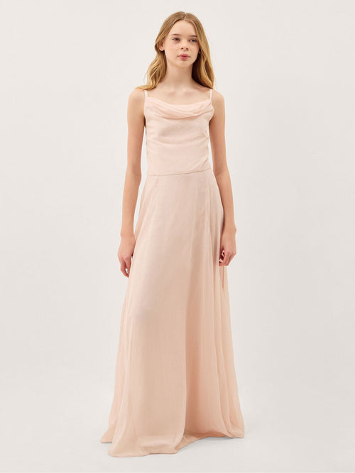 Dsiney Kidz - Monsoon Pink Cali Cowl Neck Prom Dress image 1