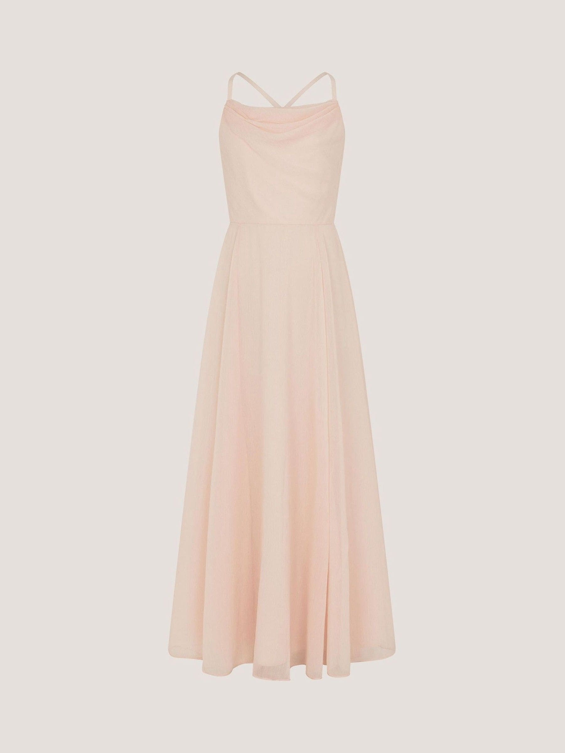 Monsoon Pink Cali Cowl Neck Prom Dress image 2