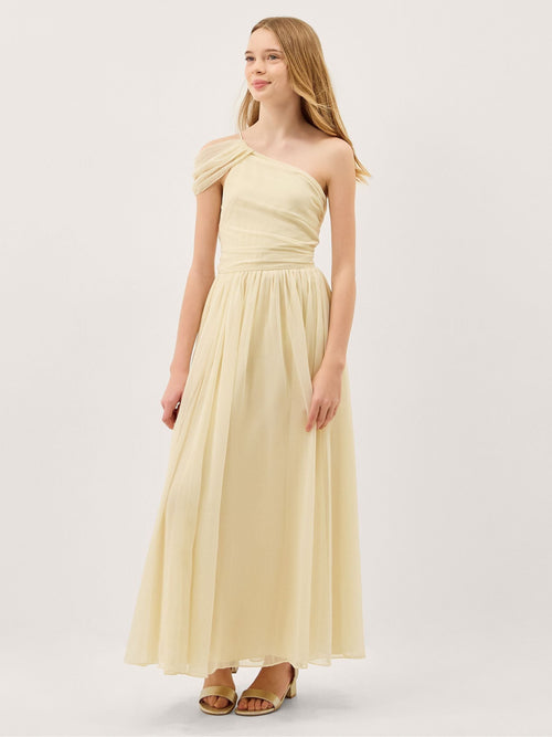 Dsiney Kidz - Monsoon Yellow Texas One Shoulder Prom Dress image 1