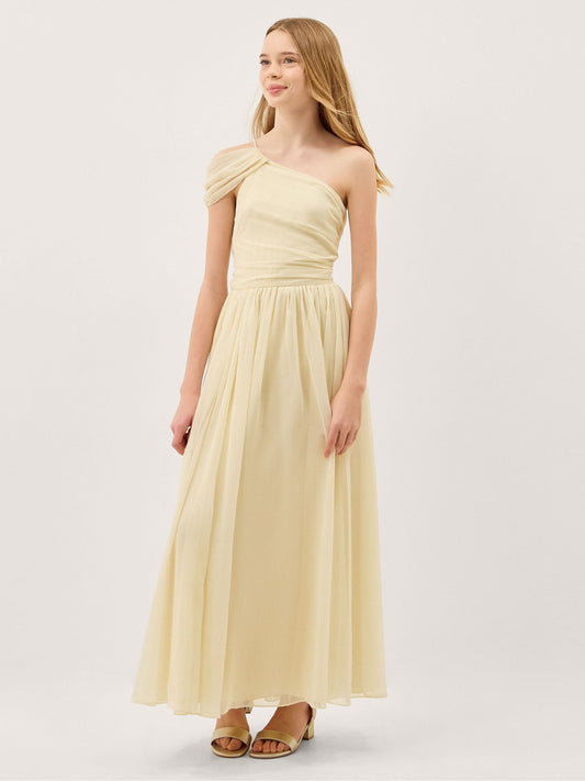 Monsoon Yellow Texas One Shoulder Prom Dress image 1