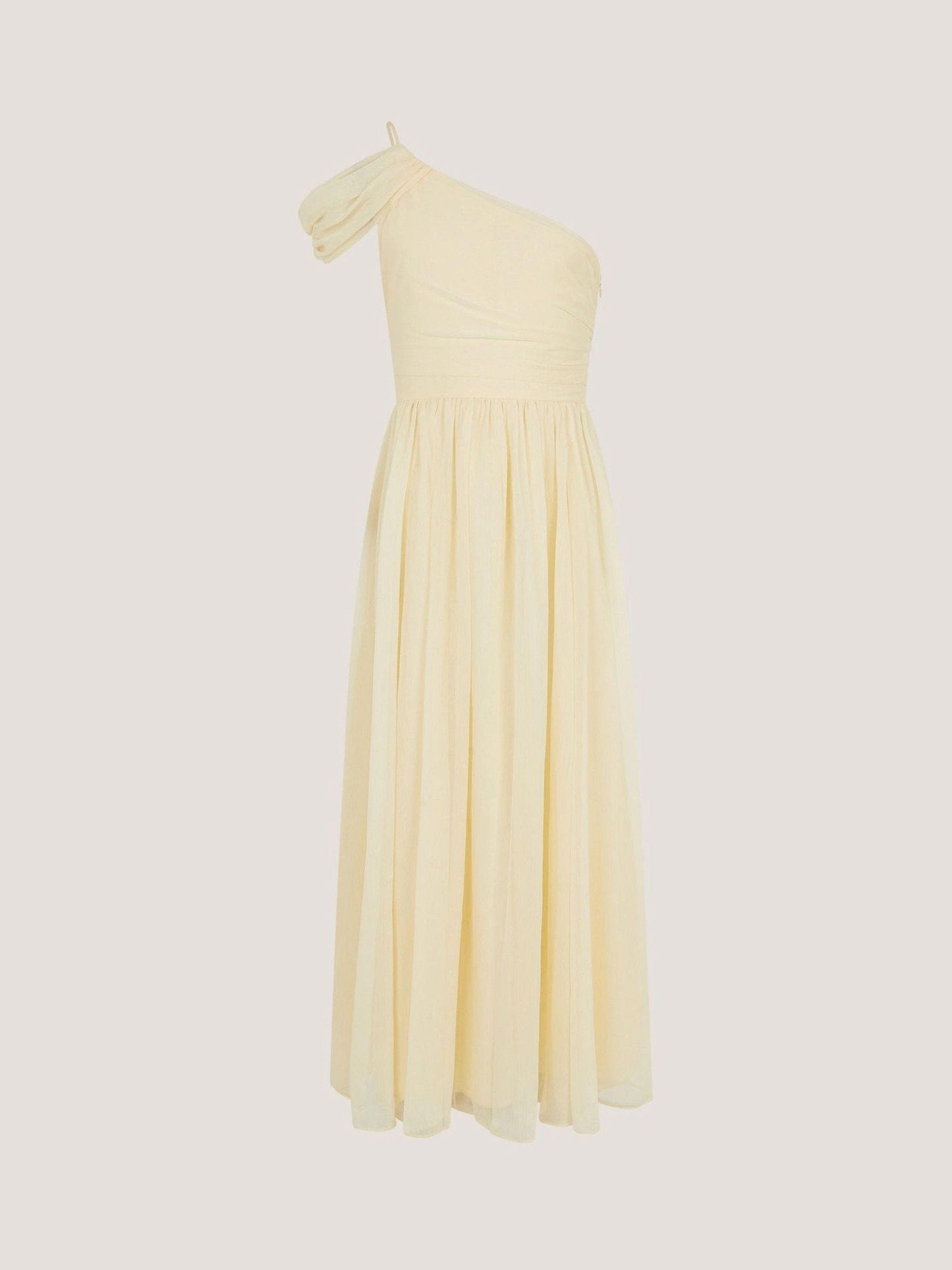 Monsoon Yellow Texas One Shoulder Prom Dress image 3
