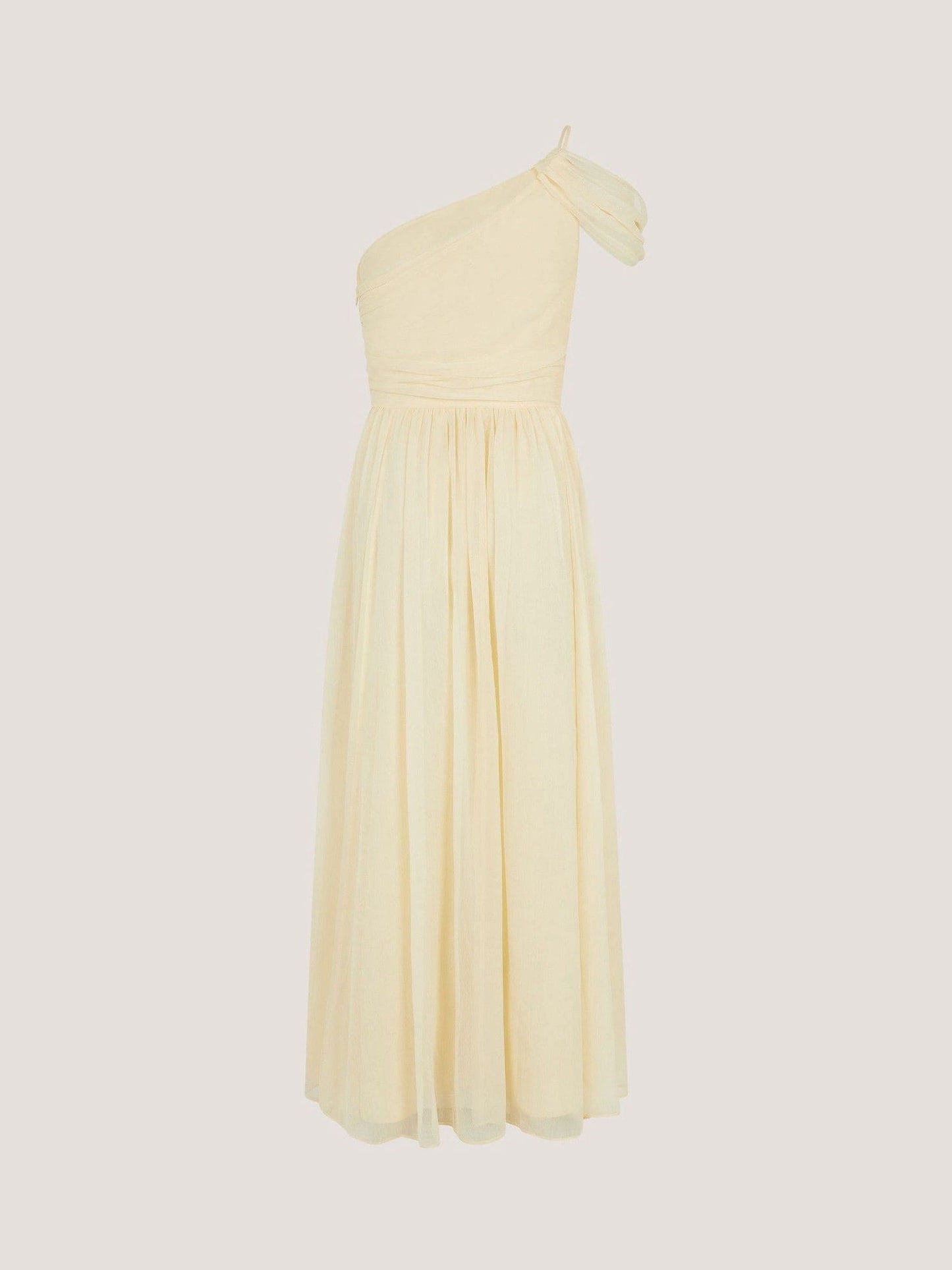 Monsoon Yellow Texas One Shoulder Prom Dress image 4
