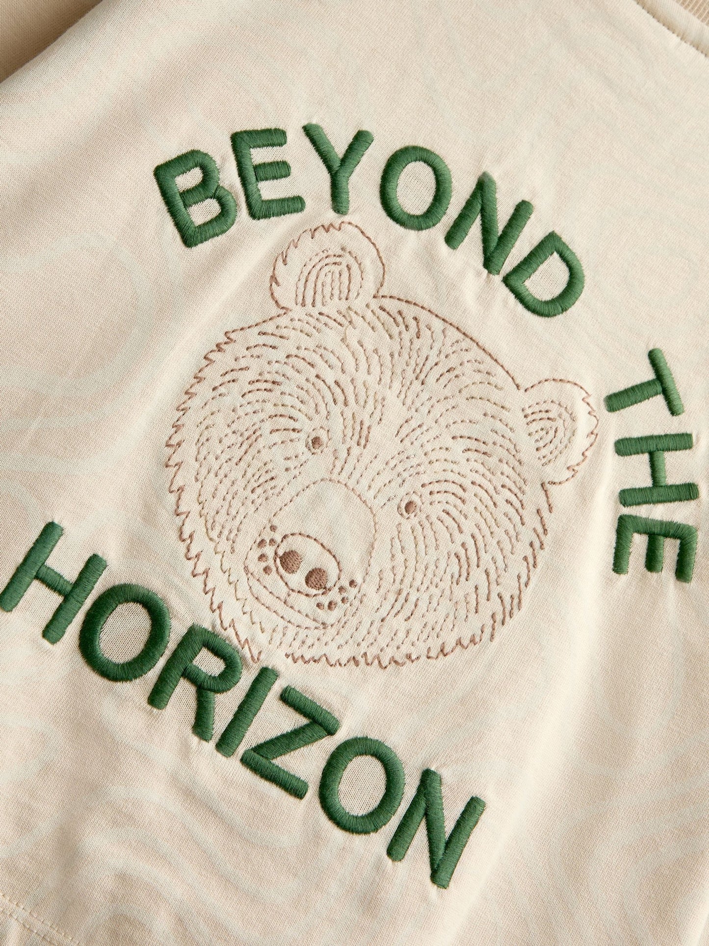 Dsiney Kidz - JoJo Maman Bébé Natural Bear Embroidered Back Graphic Top image 3