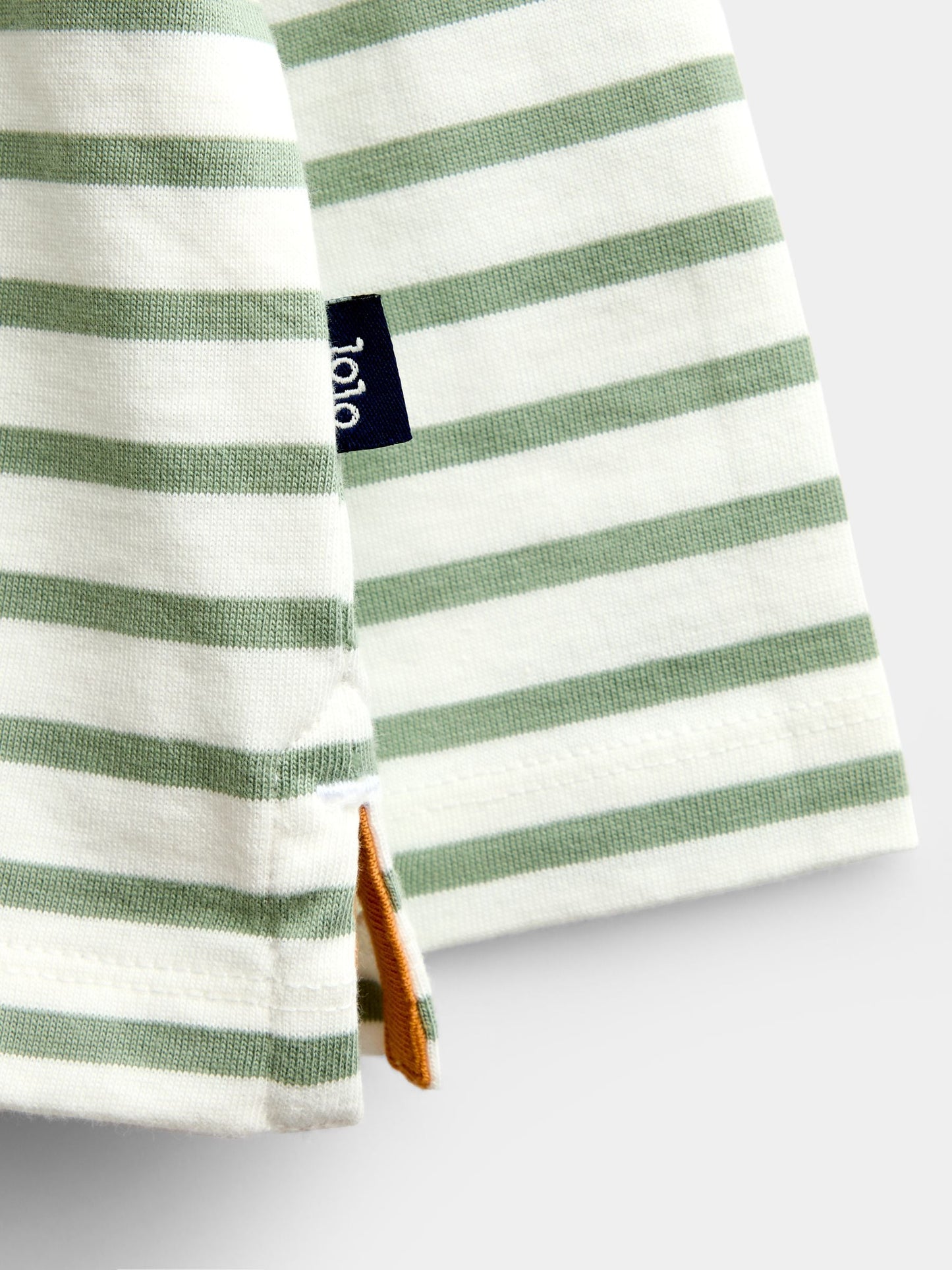 Dsiney Kidz - JoJo Maman Bébé Khaki Green Mountain Appliqué Stripe Top image 3