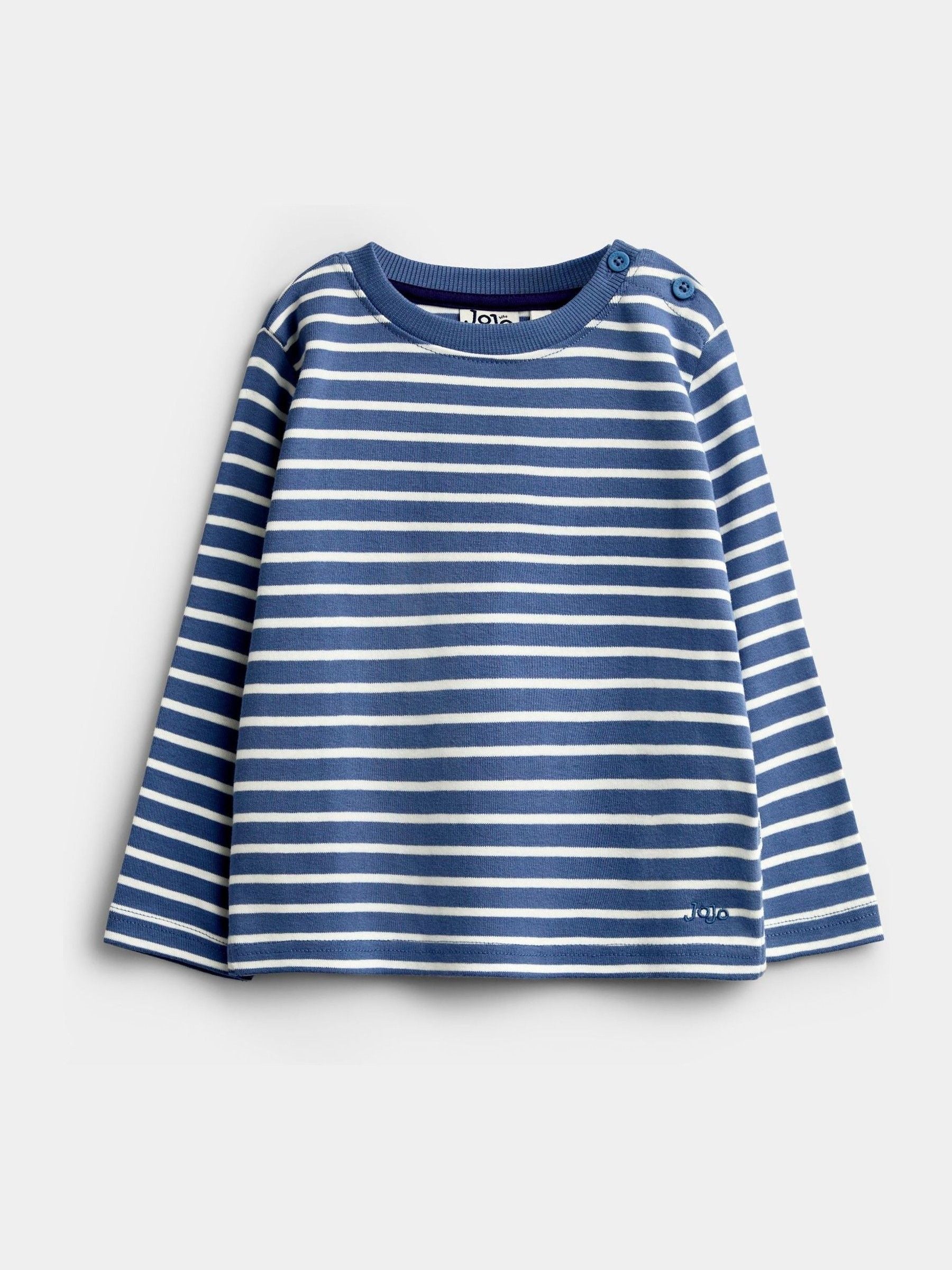 Dsiney Kidz - Jojo Maman Bébé Blue Stripe Long Sleeve Top image 1