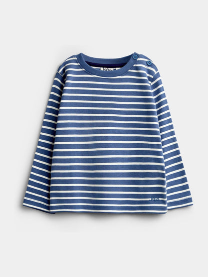 Dsiney Kidz - Jojo Maman Bébé Blue Stripe Long Sleeve Top image 1