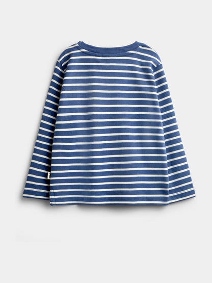 Dsiney Kidz - Jojo Maman Bébé Blue Stripe Long Sleeve Top image 2