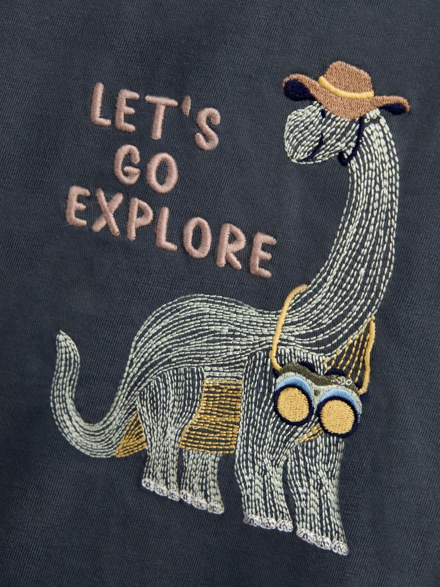 Dsiney Kidz - Jojo Maman Bébé Light Grey Dino Stitch Top image 3