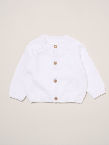 Rock-A-Bye Baby Boutique White Embroidered Knitted Cardigan - image 2