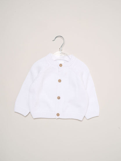 Rock-A-Bye Baby Boutique White Embroidered Knitted Cardigan - image 4