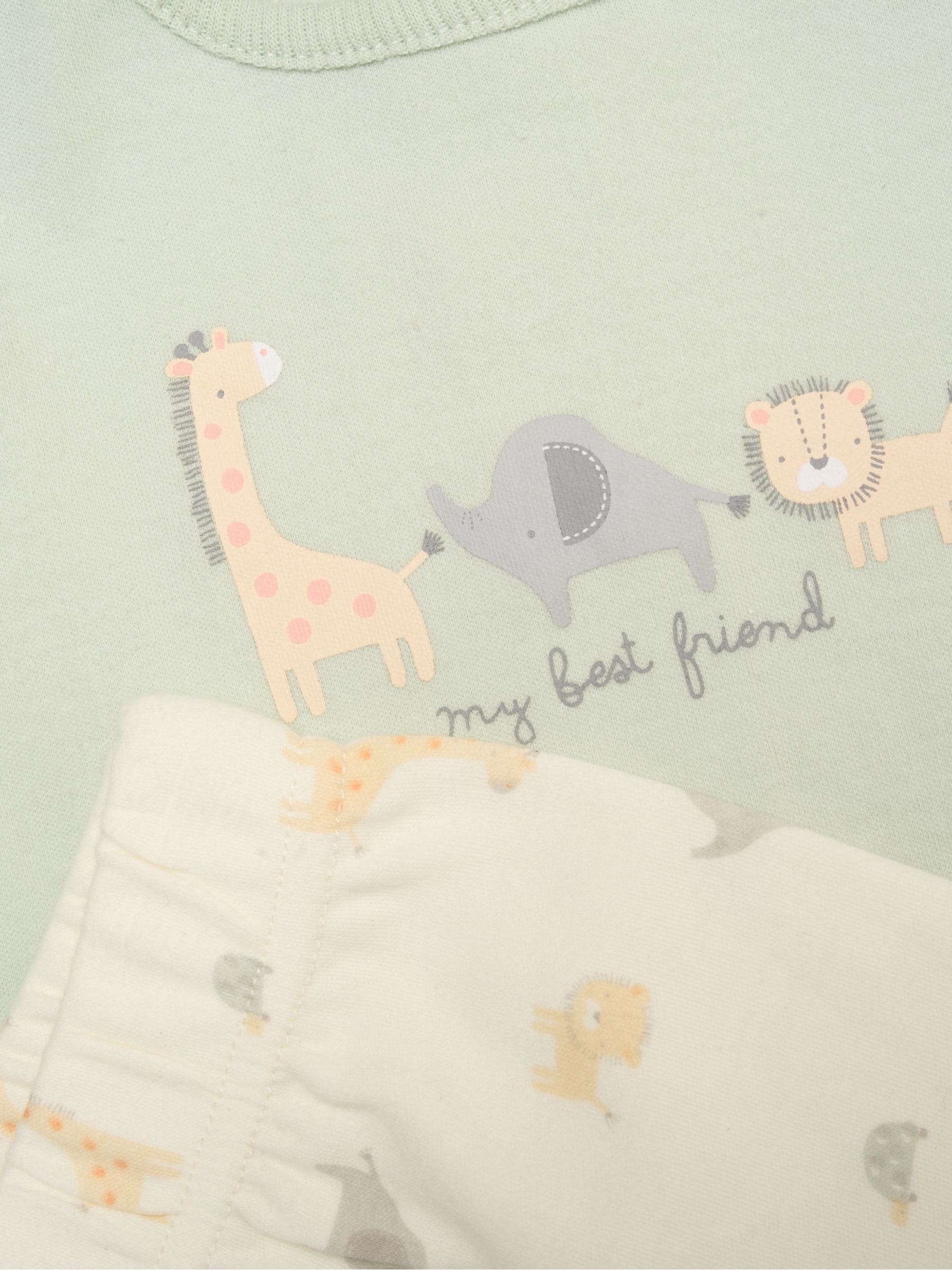 Rock-A-Bye Baby Boutique Green Dinosaur Print T-Shirt, Shorts And Plush Toy Set Outfit Set image 3