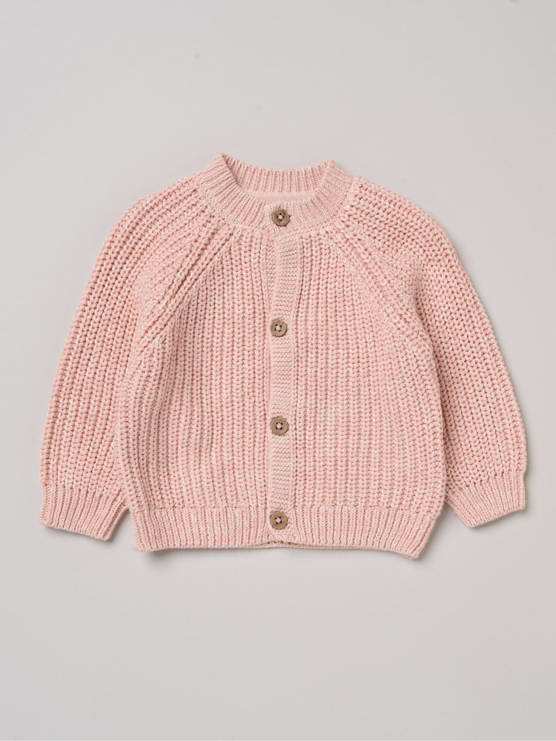 Dsiney Kidz - Rock-A-Bye Baby Boutique Pink Text Embroidered Knitted Cardigan image 2