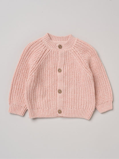 Dsiney Kidz - Rock-A-Bye Baby Boutique Pink Text Embroidered Knitted Cardigan image 2