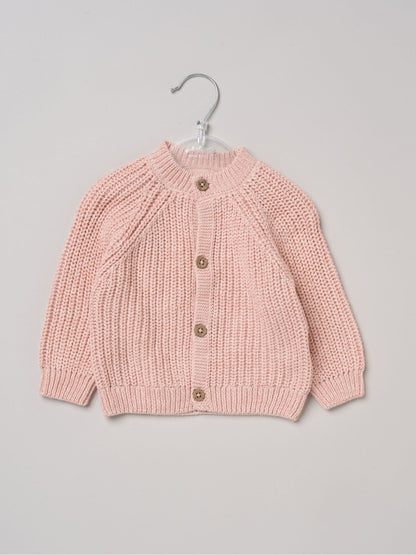 Dsiney Kidz - Rock-A-Bye Baby Boutique Pink Text Embroidered Knitted Cardigan image 3