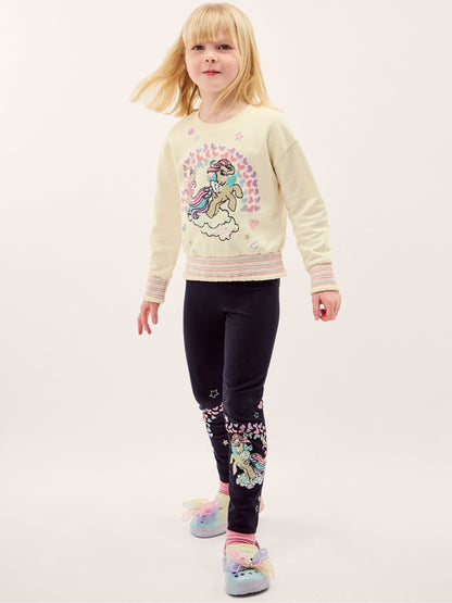 Monsoon Blue My Little Pony Embroidered Leggings image 1