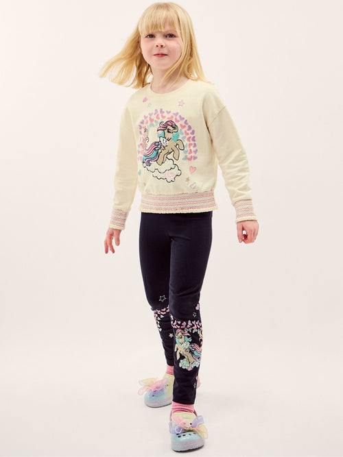 Monsoon Blue My Little Pony Embroidered Leggings image 1